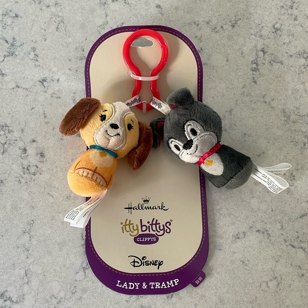 Disney Itty Bitty Clippys -Lady &Tramp